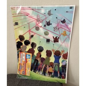 Digimon Ichiban Kuji D Prize Clear Poster 16X11 Brand New US Seller